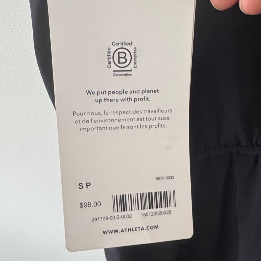 Athleta Black Sleeveless Active Dress - Picture 3 of 4